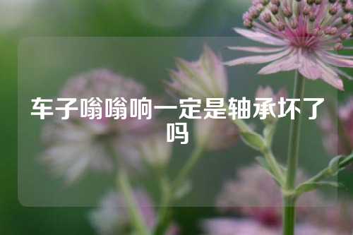 车子嗡嗡响一定是轴承坏了吗