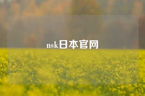 nsk日本官网