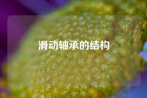 滑动轴承的结构