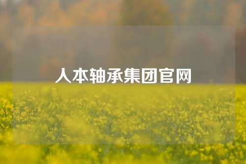 人本轴承集团官网