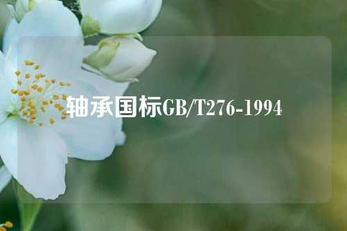 轴承国标GB/T276-1994