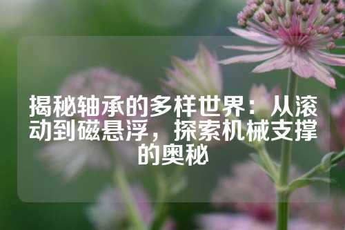 揭秘轴承的多样世界：从滚动到磁悬浮，探索机械支撑的奥秘