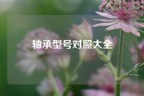 轴承型号对照大全