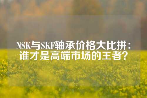 NSK与SKF轴承价格大比拼：谁才是高端市场的王者？