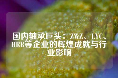 国内轴承巨头：ZWZ、LYC、HRB等企业的辉煌成就与行业影响