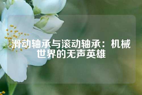 滑动轴承与滚动轴承：机械世界的无声英雄