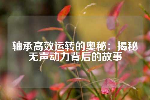 轴承高效运转的奥秘：揭秘无声动力背后的故事