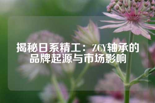 揭秘日系精工：ZCY轴承的品牌起源与市场影响