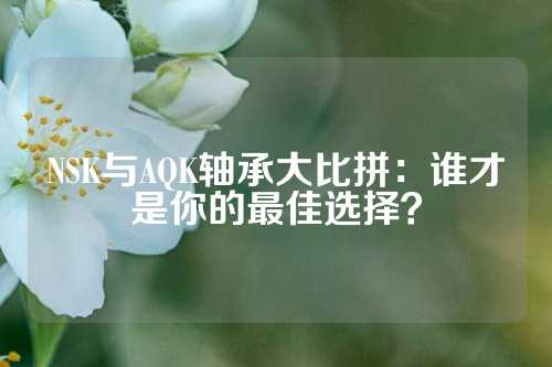 NSK与AQK轴承大比拼：谁才是你的最佳选择？