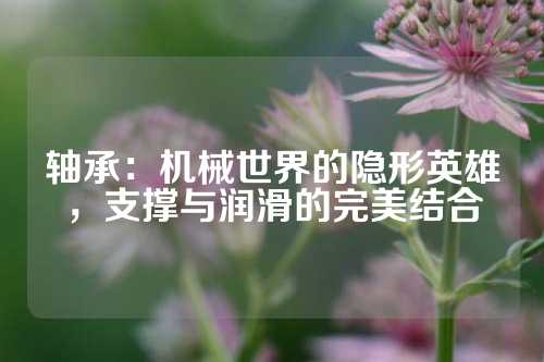 轴承：机械世界的隐形英雄，支撑与润滑的完美结合