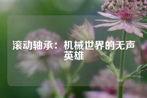 滚动轴承：机械世界的无声英雄