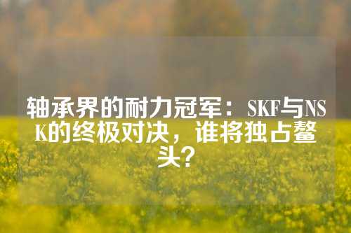 轴承界的耐力冠军：SKF与NSK的终极对决，谁将独占鳌头？