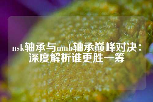 nsk轴承与nmb轴承巅峰对决：深度解析谁更胜一筹