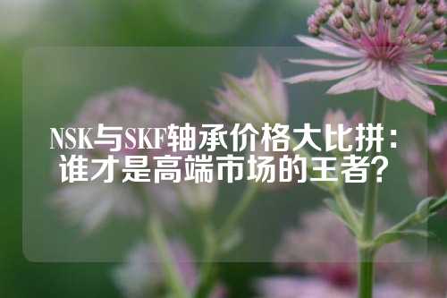 NSK与SKF轴承价格大比拼：谁才是高端市场的王者？