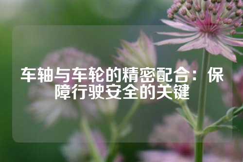 车轴与车轮的精密配合：保障行驶安全的关键