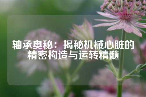 轴承奥秘：揭秘机械心脏的精密构造与运转精髓