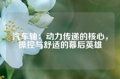 汽车轴：动力传递的核心，操控与舒适的幕后英雄